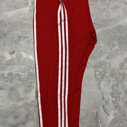 Adidas 2X Red And White Jumpsuit