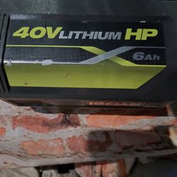 Ryobi 6ah 40v battery