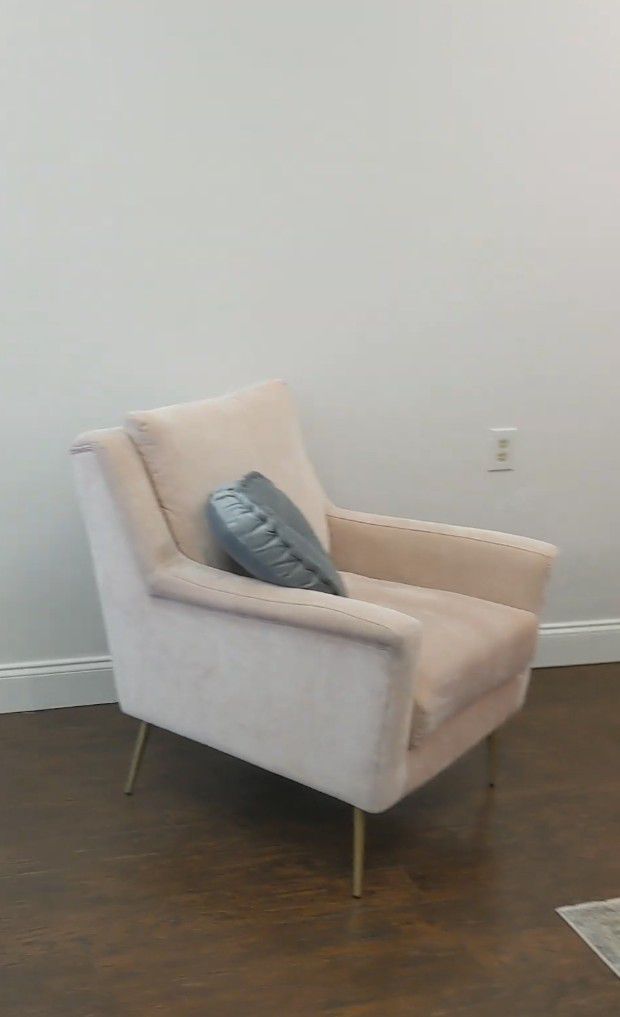 Two Pink Accent Chairs 