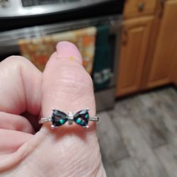Size 11 Rainbow Bow Ring