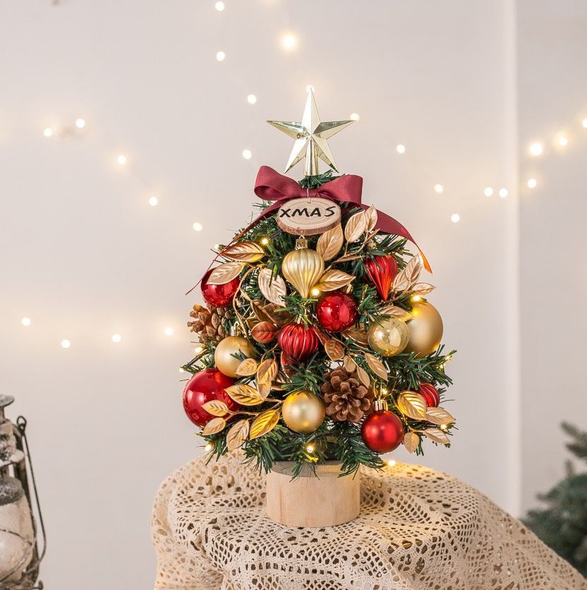 17” Tabletop Christmas Tree W/ Lights Xmas Christmas Decorations