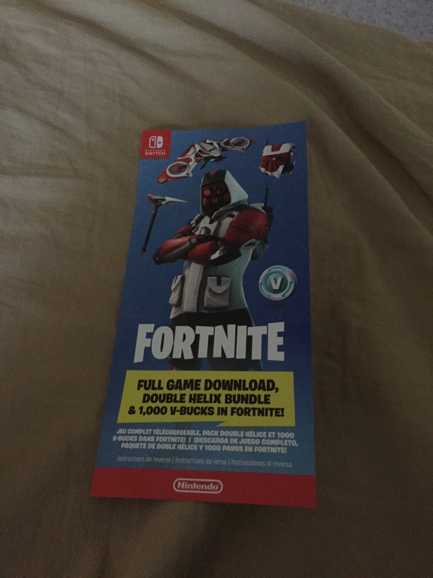 Fortnite Nintendo switch skin (double helix) with vbucks
