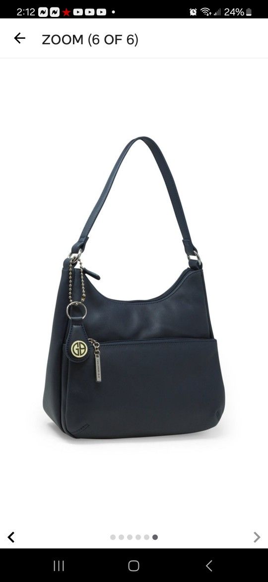 Nappa Leather Hobo Bag