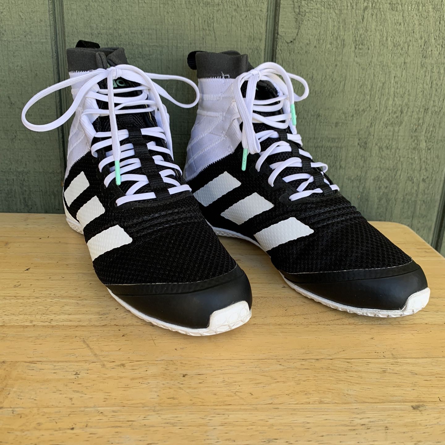 adidas Speedex 18 Black White Boxing Shoes GX2824 MENS SIZE 4.5