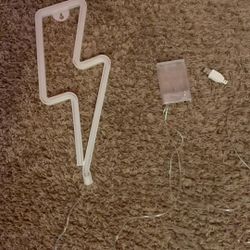 Neon Lighting Bolt Sign