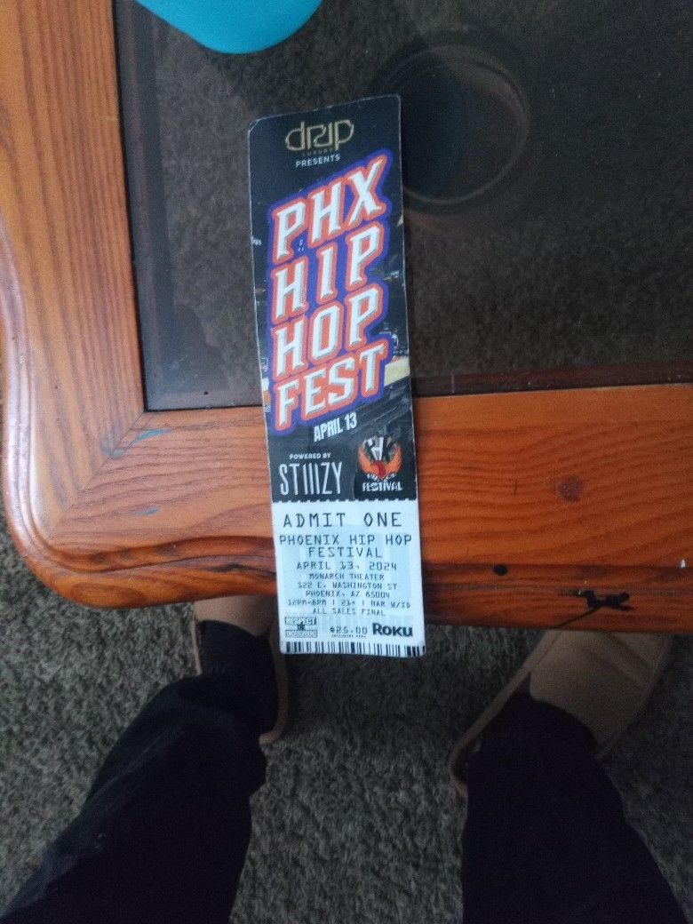Selling Ticket It's For PHX Hip Hop fest