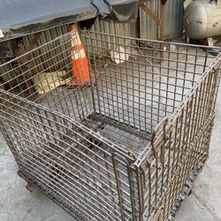 Canasta De Alambre Havy Dury Con Llantas De Fierro