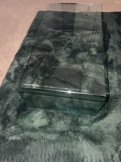 Glass coffee table