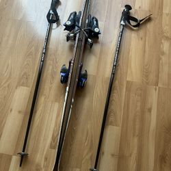 Complete Downhill Ski Set - K2 Skis with Look Bindings & Scott USA Poles