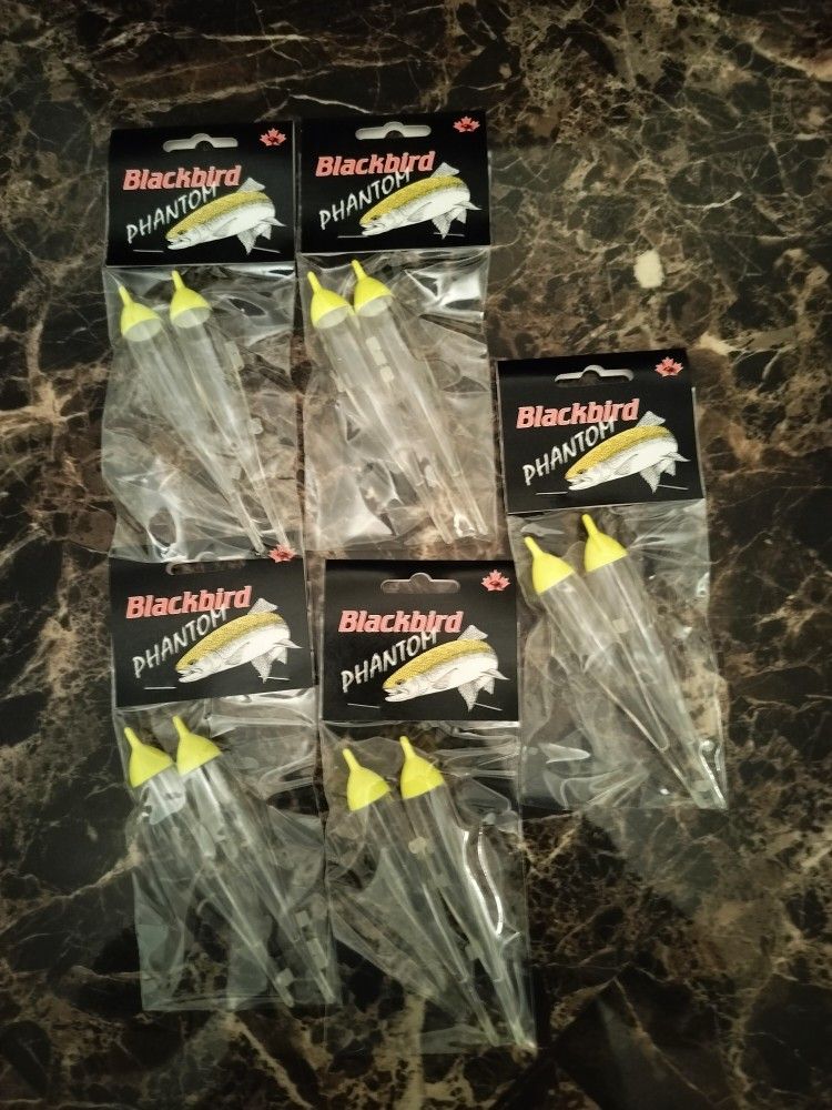 Blackbird Phantom Floats. Chartreuse Top. 5 Packs For $20