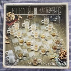 27 Piece Crystal Mini Mug Checker Set