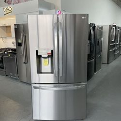 LG 22 Cu. Ft. Stainless Steel Smart Wi-Fi Enabled French Door Counter-Depth Refrigerator - LFXCS JY