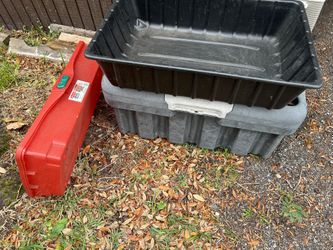 Truck Box Patio De Mack Or storage Heavy Plastic  Slide Out Compartment 38wx24 Deep. 28” Hich $45