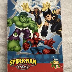 Spider-Man And Friends Jigsaw Puzzle 25 Pieces Complete 