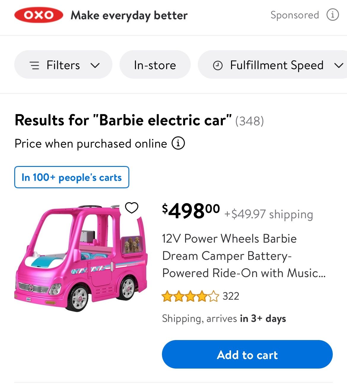 Barbie Power Wheels Power Wheels Barbie Dream Camper Electric