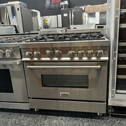 Z Line 36” Wide Stainless Steel All Gas Range 