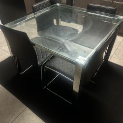 Glass Table And Chairs