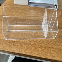 Acrylic Organizer With 3 Tiered Sections