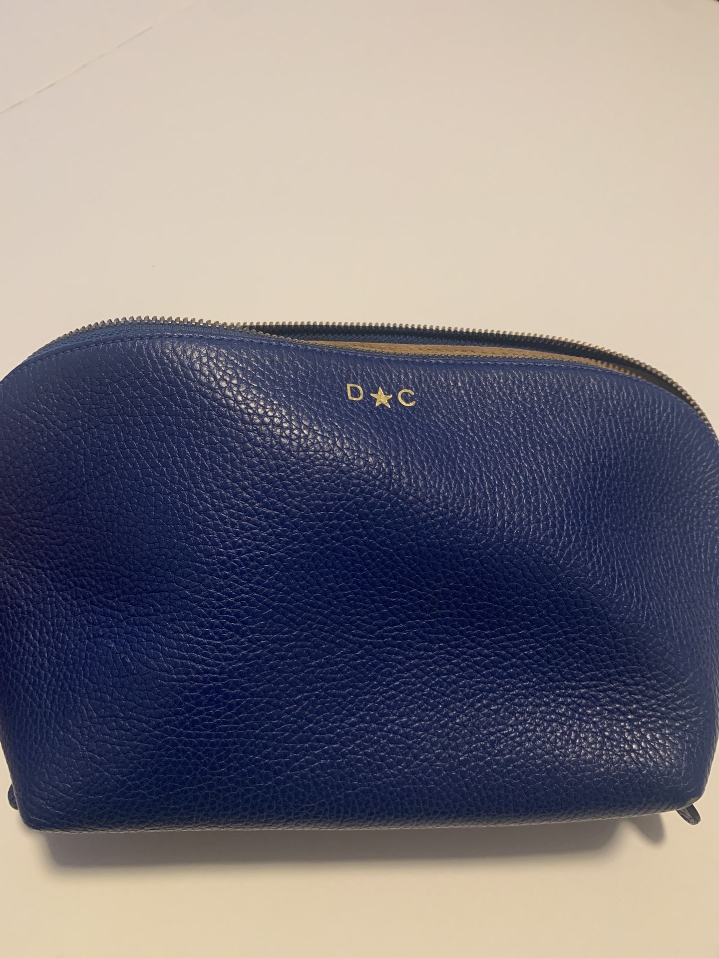 Dagne Dover Blue Cosmetic Pouch
