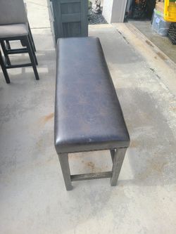 Leather Bench 