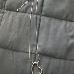 Silver Heart Necklace - never worn