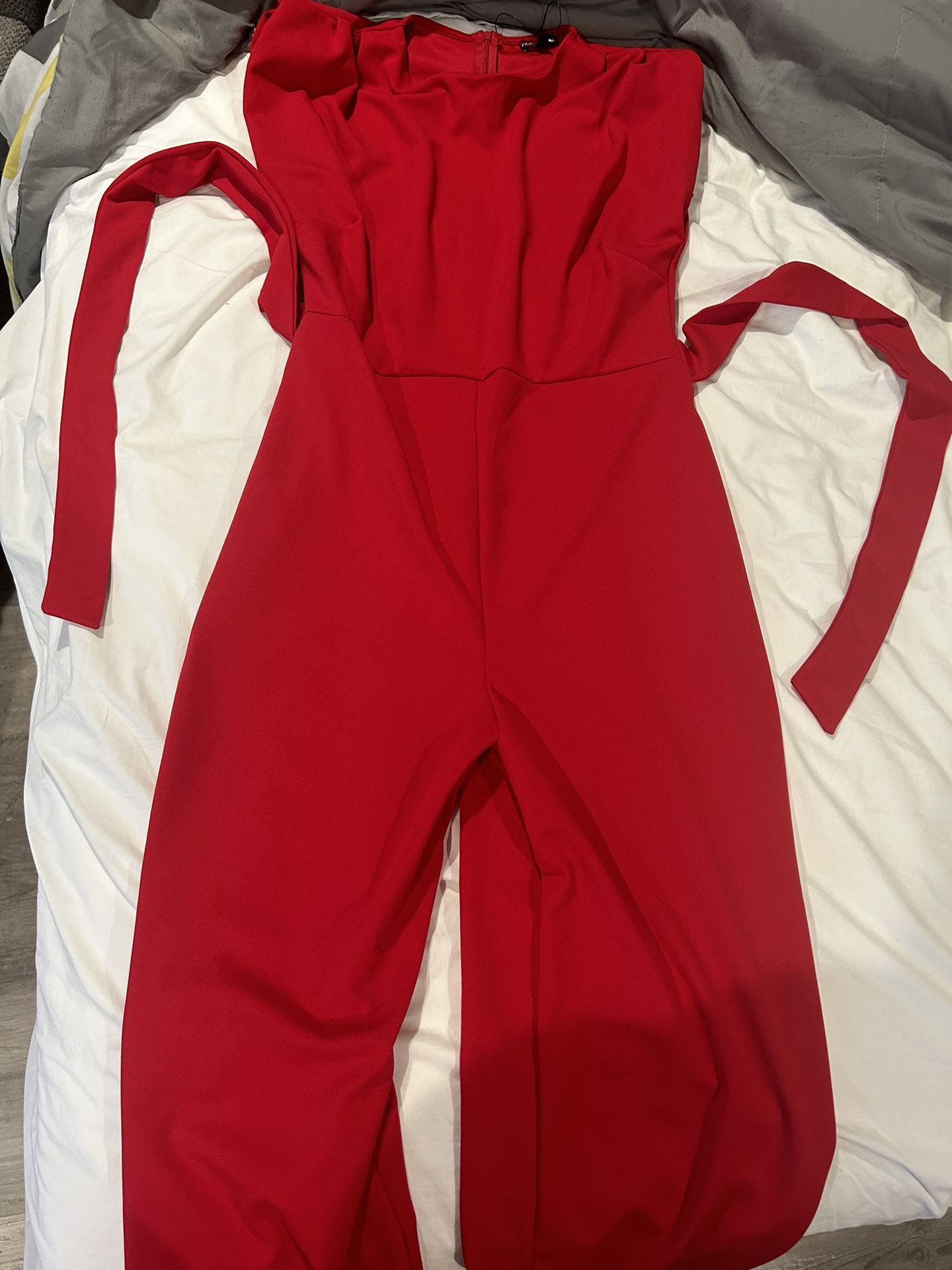FASHION NOVA RED JUMPSUIT
