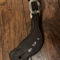 leather spur straps