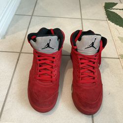 Air Jordan Retro Red Suede 5’s