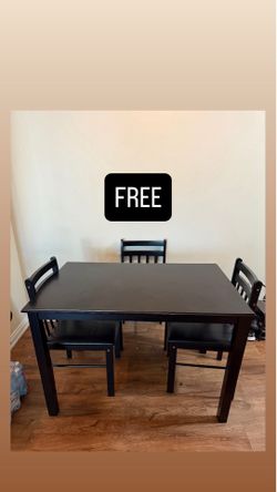 FREE dining table and chairs