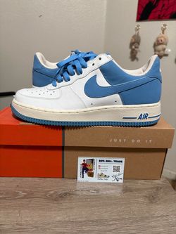 Size 8 mens - Nike Air Force 1 Low White University Blue UNC