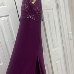 Long purple dress 