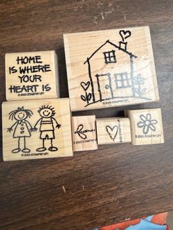 Heart and home Stampin' Up! Stamp Set of 6