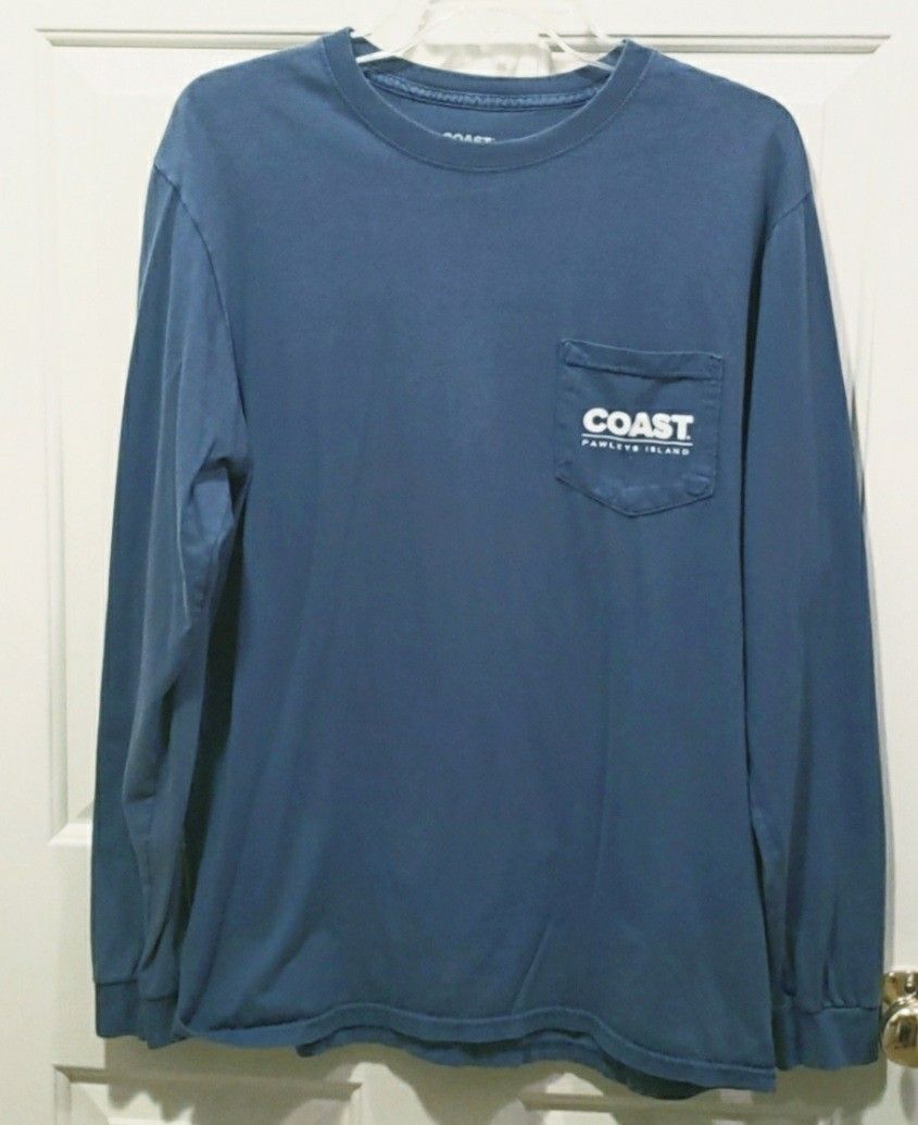 Coast Long Sleeve Blue Shirt Size: L