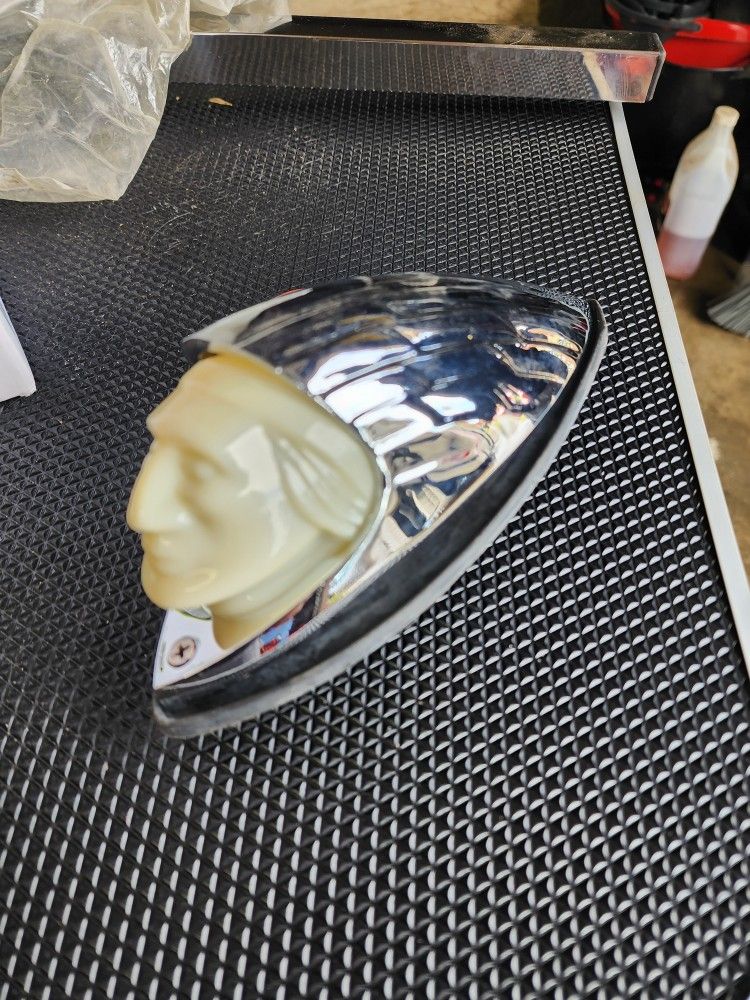 Indian Motorcycle Face Front Fender Ornament Light