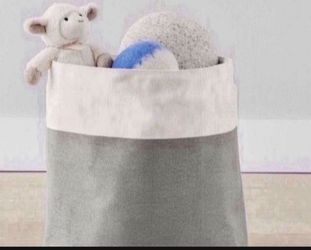 NEW With Tags Retired Pottery Barn Canvas Colorblock Tote/ Toy Dump $60