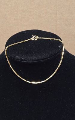 Vintage 22k Yellow Gold Barrel Link 8in Bracelet