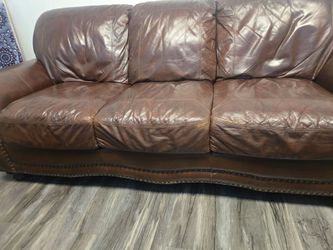 Nice solid leather sofa