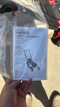 Craftsman Self Propelled 21 inch Mower/Mulcher