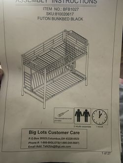 Futon Bed/sofa With Single Bunk bed On Top