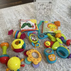 iPlay, iLearn 10pcs Baby Rattles Toys Set, Infant Grab Shake Rattle