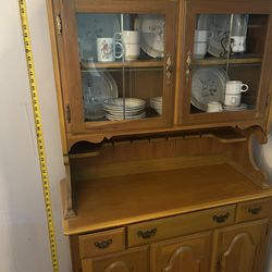 Solid Wood Dining Hutch 