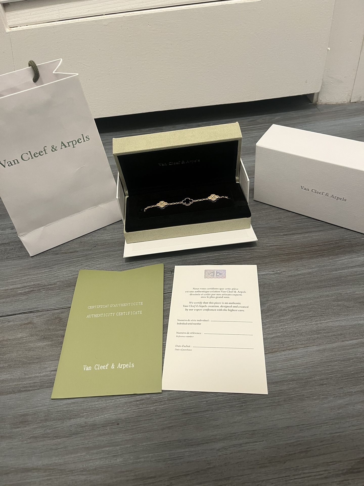 Van Cleef Black Bracelet