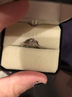 Sliver ring 925 with diamonds