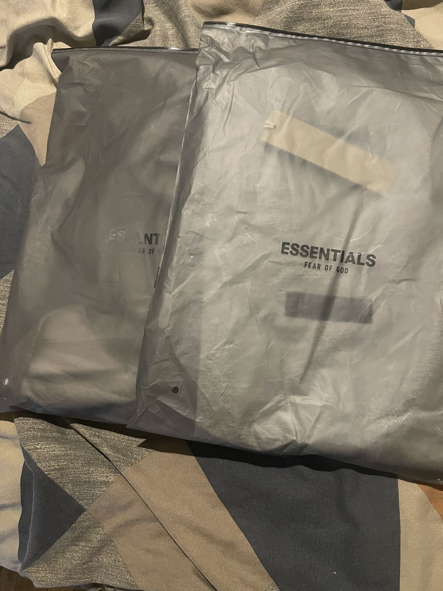 Essentials Fear of God Shorts Set Oat Meal Colorway