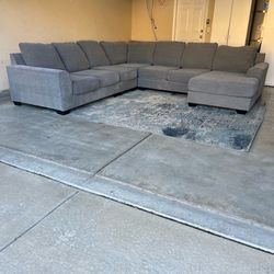 Gray Fabric Sectional Sofa Sectional