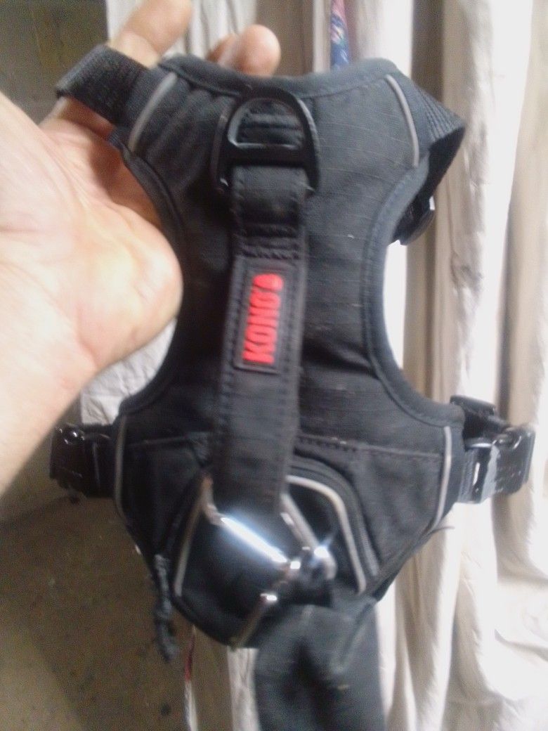KONG waste bag harness for dogs MEDIUM BLACK ultra durable