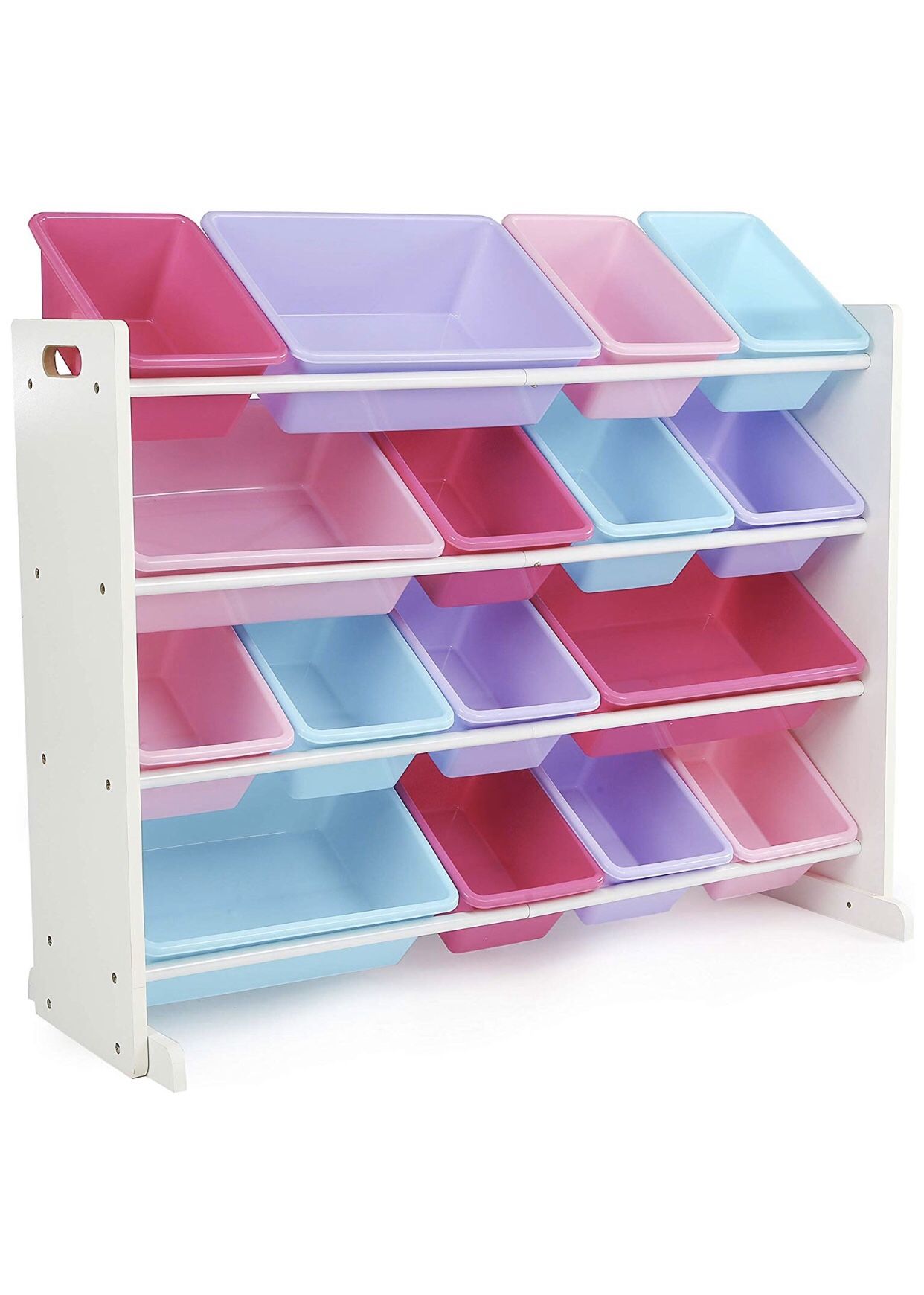 Spacious Wood Toy Storage Organizer for Kids. Kids Storage. Girls Boys.