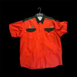 Vintage Columbia PFG Miami Hurricane Fishing Shirt