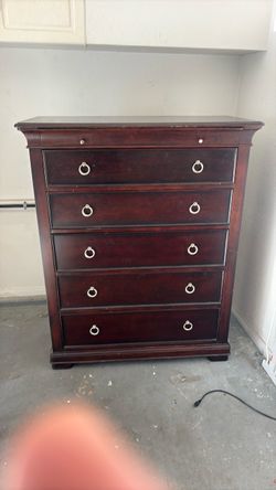 Dark wood dresser