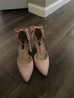 Satin Pink Heels